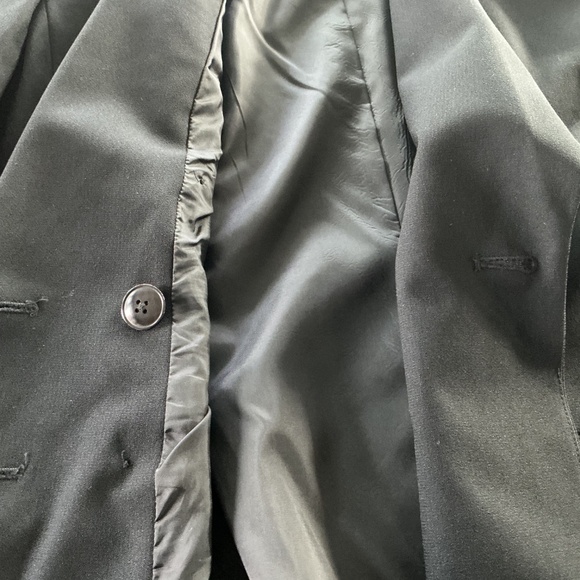 VTG JACQUELINE FERRAR Women 14 Dbl  Breasted Jacket Boxy Structured Trendy Y2K - Picture 7 of 13